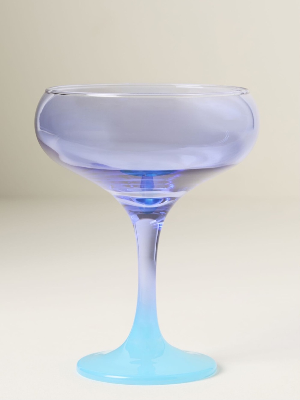 Anthropologie Coupe Glasses Tandy New Violet Purple Blue Ombre Set of 4